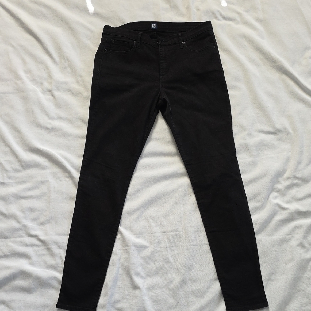 Gap Black True Skinny Denim Size 14/32T